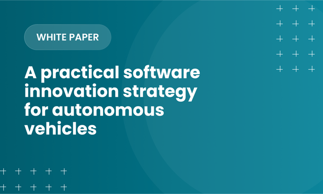 A practical software innovation strategy for autonomous vehicles