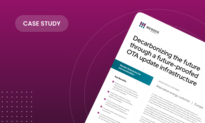 Decarbonizing the future through a future-proofed OTA update infrastructure